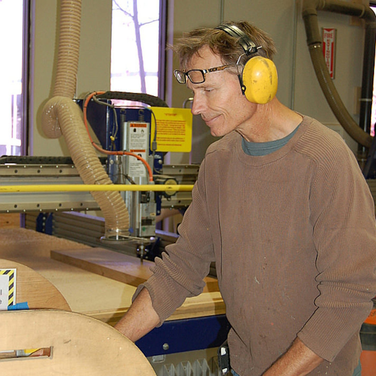 Ken at the CNC router